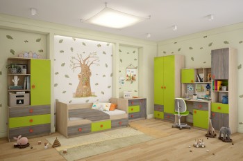 Детская комната Пуговка в Черепаново - cherepanovo.mebel54.com | фото