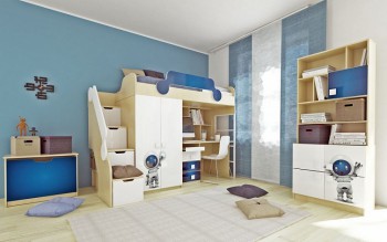 Детская комната Санни (Белый/корпус Клен) в Черепаново - cherepanovo.mebel54.com | фото