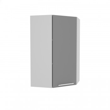 Капри ВПУ 550 шкаф верхний угловой высокий (Камень темный/корпус Серый) в Черепаново - cherepanovo.mebel54.com | фото