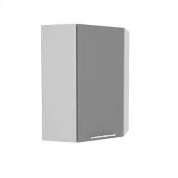 Капри ВПУ 600 шкаф верхний угловой высокий (Камень светлый/корпус Серый) в Черепаново - cherepanovo.mebel54.com | фото