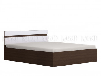 Ким кровать 1,4 (Венге/белый глянец) в Черепаново - cherepanovo.mebel54.com | фото