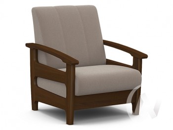 Кресло для отдыха Омега (орех лак/CATANIA COCOA) в Черепаново - cherepanovo.mebel54.com | фото