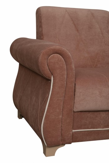 Кресло для отдыха "Порто" (велюр киви корица / микровельвет крем) в Черепаново - cherepanovo.mebel54.com | фото
