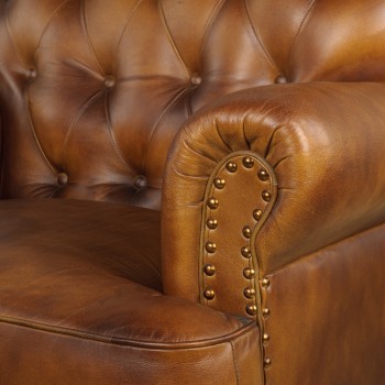 Кресло кожаное Чарльз в Черепаново - cherepanovo.mebel54.com | фото
