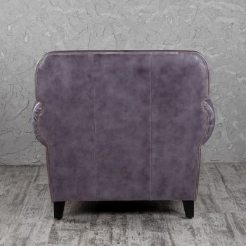 Кресло кожаное Элегант (Фиолетовый) в Черепаново - cherepanovo.mebel54.com | фото