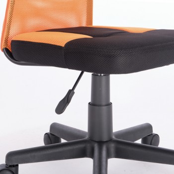 Кресло компактное BRABIX Smart MG-313 (черный, оранжевый) в Черепаново - cherepanovo.mebel54.com | фото