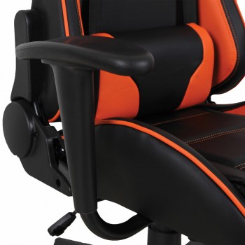 Кресло компьютерное BRABIX GT Racer GM-100 (черный, оранжевый) в Черепаново - cherepanovo.mebel54.com | фото