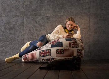 Кресло-мешок Британский Флаг в Черепаново - cherepanovo.mebel54.com | фото