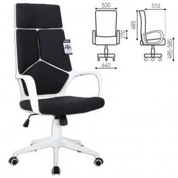 Кресло офисное BRABIX Prime EX-515 (черная ткань) в Черепаново - cherepanovo.mebel54.com | фото