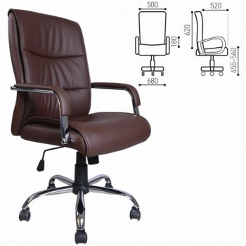 Кресло офисное BRABIX Space EX-508 (коричневый) в Черепаново - cherepanovo.mebel54.com | фото