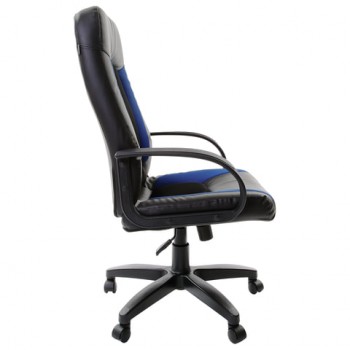 Кресло офисное BRABIX Strike EX-525 (сине-черный) в Черепаново - cherepanovo.mebel54.com | фото