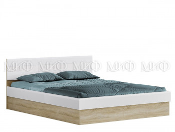 Кровать 1,4 спальня Фортуна (Дуб сонома/белый глянец) в Черепаново - cherepanovo.mebel54.com | фото