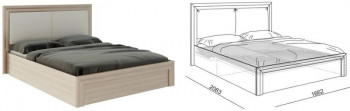 Кровать 1,6 Глэдис (М32) с подъемным механизмом Распродажа в Черепаново - cherepanovo.mebel54.com | фото