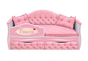 Кровать 160 серии Иллюзия 2 ящика 15 Бледно-розовый (подушки) в Черепаново - cherepanovo.mebel54.com | фото