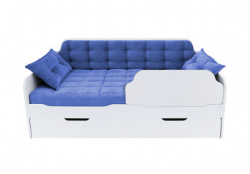 Кровать 170 серии Спорт Лайт 1 ящик 85 Синий (подушки) в Черепаново - cherepanovo.mebel54.com | фото