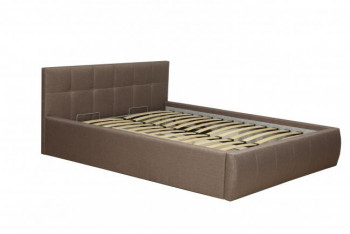 Кровать "Диана" ш. 1400 (Н=1010мм) (жаккард шоколад) в Черепаново - cherepanovo.mebel54.com | фото