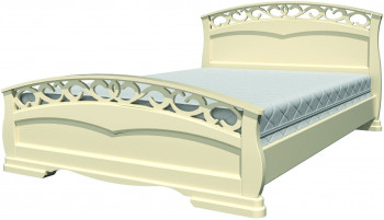 Кровать Грация-1 из массива сосны 1600*2000 Орех в Черепаново - cherepanovo.mebel54.com | фото