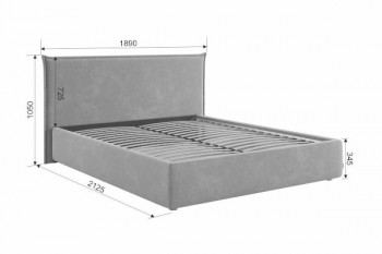 Кровать с подъемным механизмом Лада 160х200 см (графит (велюр)) в Черепаново - cherepanovo.mebel54.com | фото