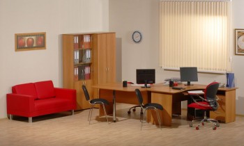 Мебель для персонала Рубин 42 Светлый миланский орех в Черепаново - cherepanovo.mebel54.com | фото