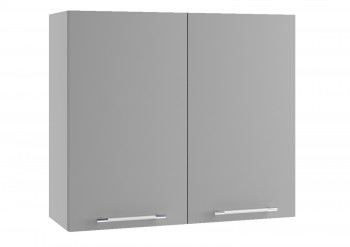 Монца ВП 800 шкаф верхний высокий (Белый софт/корпус Серый) в Черепаново - cherepanovo.mebel54.com | фото