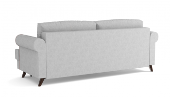 Оливер / диван - кровать 3-х местн. (еврокнижка) (велюр велутто серебряный 52 в Черепаново - cherepanovo.mebel54.com | фото