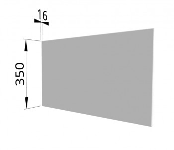 Панель торцевая (для шкафа горизонтального глубокого) ГПГ Ройс (Белый софт) в Черепаново - cherepanovo.mebel54.com | фото