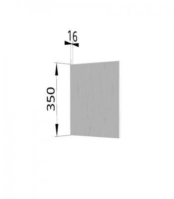 Панель торцевая (для шкафа горизонтального) ПГ Капри (Липа белый) в Черепаново - cherepanovo.mebel54.com | фото