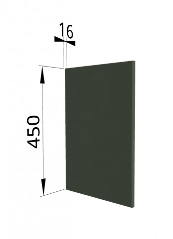 Панель торцевая (для шкафа горизонтального высокого) ВПГ Квадро (Оливково-зеленый) в Черепаново - cherepanovo.mebel54.com | фото