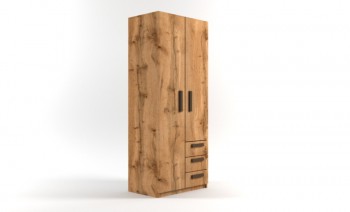 Шкаф 2-х створчатый с ящиками Шервуд (Дуб Вотан) в Черепаново - cherepanovo.mebel54.com | фото
