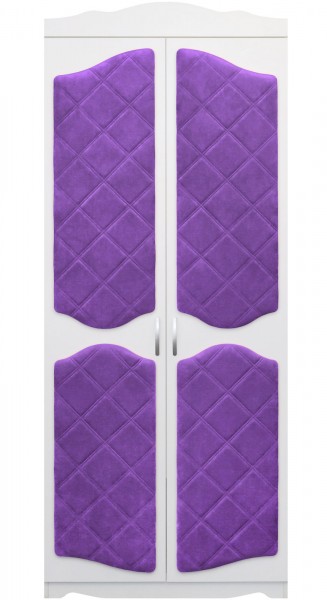 Шкаф 2-х створчатый серии Иллюзия 32 фиолетовый в Черепаново - cherepanovo.mebel54.com | фото