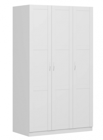 Шкаф трехдверный Пегас сборный белый в Черепаново - cherepanovo.mebel54.com | фото