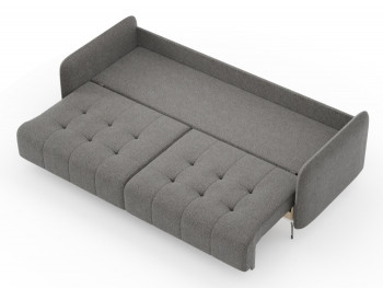 Валериан диван трёхместный прямой Стальной, ткань RICO FLEX 9292 в Черепаново - cherepanovo.mebel54.com | фото