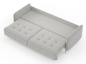 Валериан диван трёхместный прямой Светло-серый, ткань RICO FLEX 108 в Черепаново - cherepanovo.mebel54.com | фото