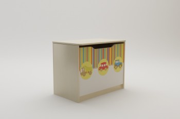 Ящик для игрушек Клаксон (Бежевый/корпус Клен) в Черепаново - cherepanovo.mebel54.com | фото
