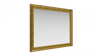 Зеркало навесное "Айрум"/(дуб кальяри / профиль: золото с орнаментом) в Черепаново - cherepanovo.mebel54.com | фото